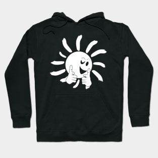 Cheerful sun (white print) Hoodie